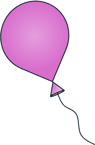 Balloon Pink Left